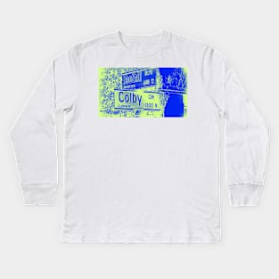 Foothill Boulevard & Colby Circle, Claremont, California by Mistah Wilson Kids Long Sleeve T-Shirt